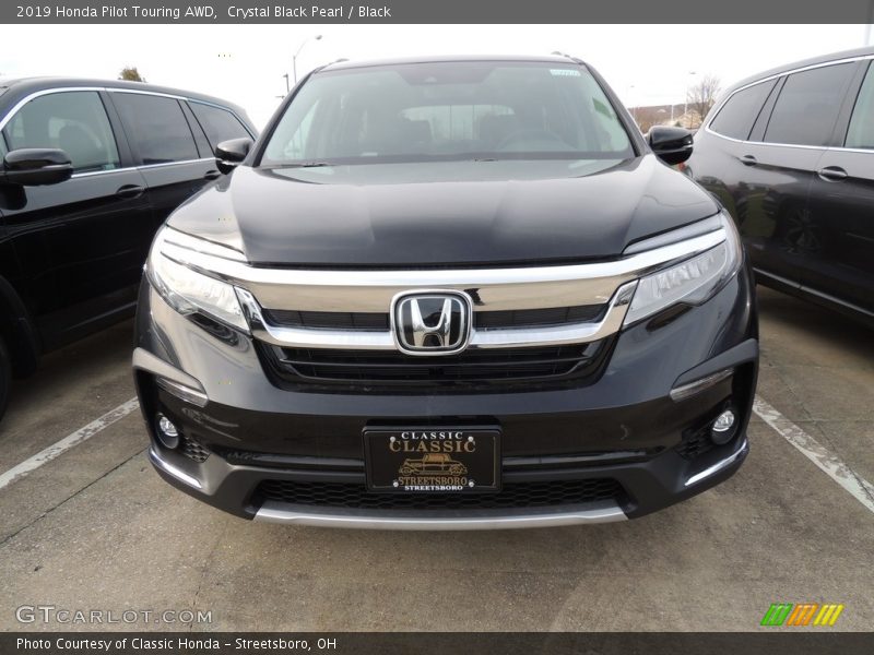 Crystal Black Pearl / Black 2019 Honda Pilot Touring AWD