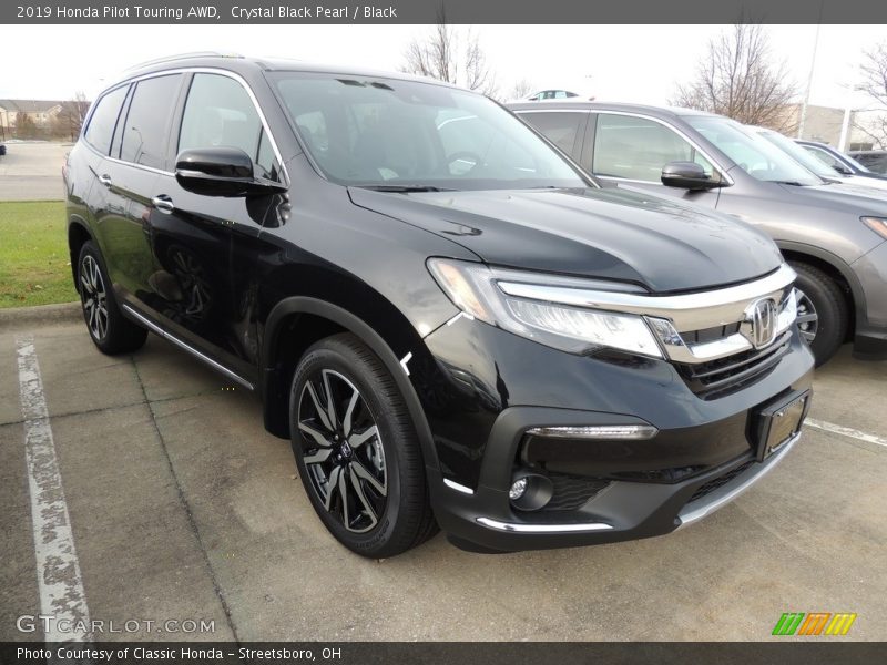 Crystal Black Pearl / Black 2019 Honda Pilot Touring AWD
