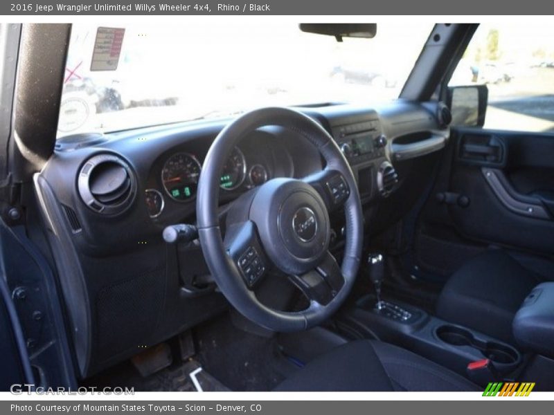 Rhino / Black 2016 Jeep Wrangler Unlimited Willys Wheeler 4x4