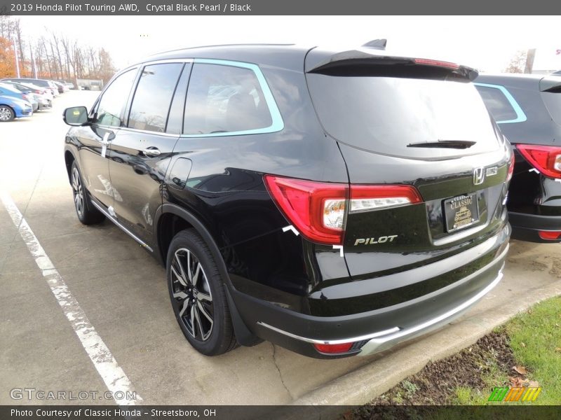 Crystal Black Pearl / Black 2019 Honda Pilot Touring AWD
