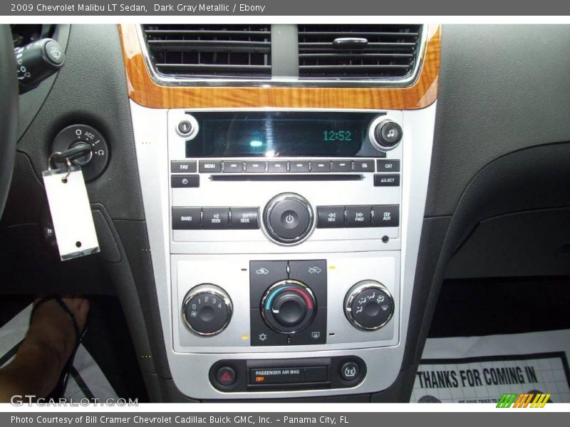 Dark Gray Metallic / Ebony 2009 Chevrolet Malibu LT Sedan
