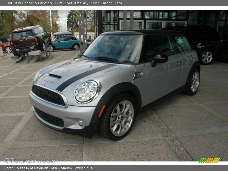 Pure Silver Metallic / Punch Carbon Black 2008 Mini Cooper S Hardtop