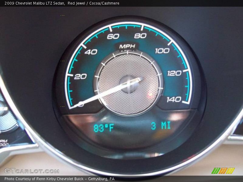Red Jewel / Cocoa/Cashmere 2009 Chevrolet Malibu LTZ Sedan