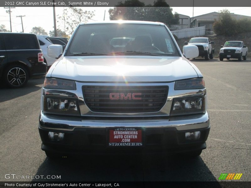 Summit White / Ebony 2012 GMC Canyon SLE Crew Cab
