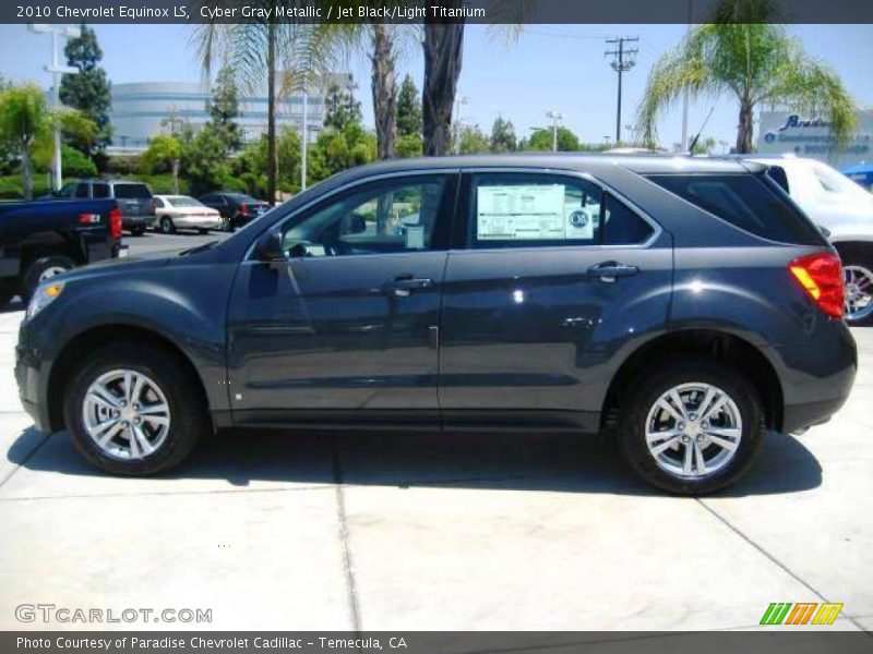 Cyber Gray Metallic / Jet Black/Light Titanium 2010 Chevrolet Equinox LS