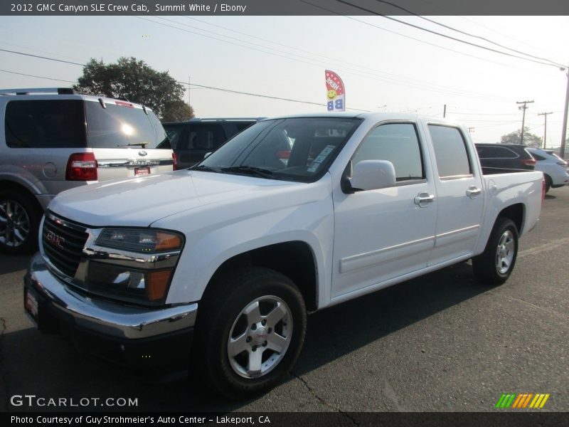 Summit White / Ebony 2012 GMC Canyon SLE Crew Cab