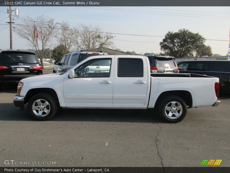 Summit White / Ebony 2012 GMC Canyon SLE Crew Cab