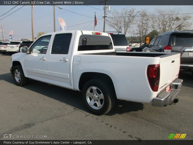 Summit White / Ebony 2012 GMC Canyon SLE Crew Cab