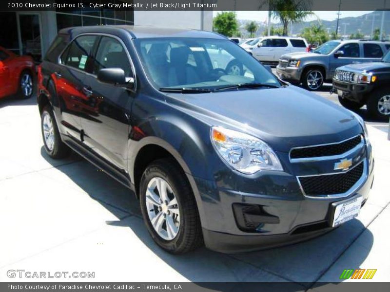Cyber Gray Metallic / Jet Black/Light Titanium 2010 Chevrolet Equinox LS