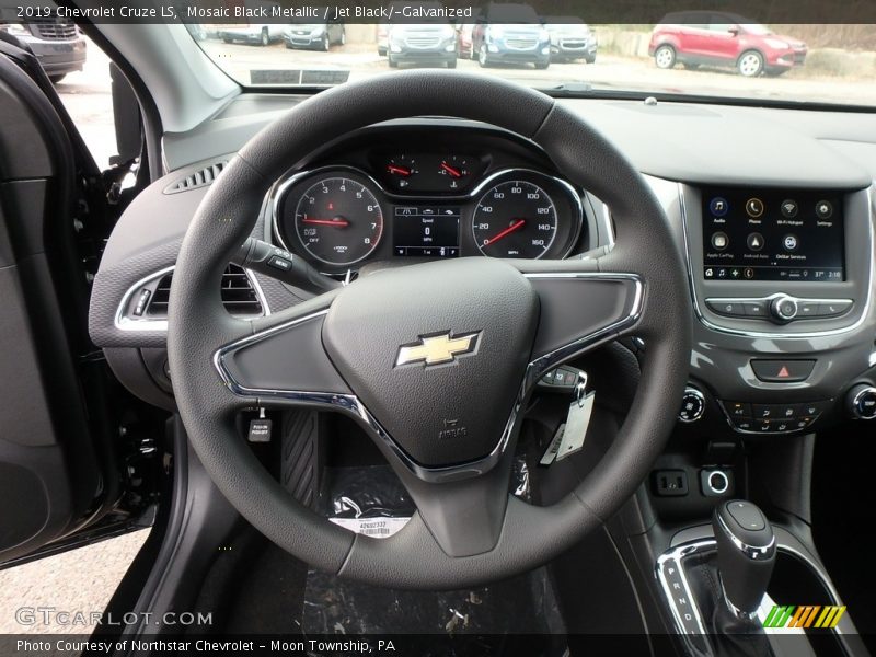 Mosaic Black Metallic / Jet Black/­Galvanized 2019 Chevrolet Cruze LS