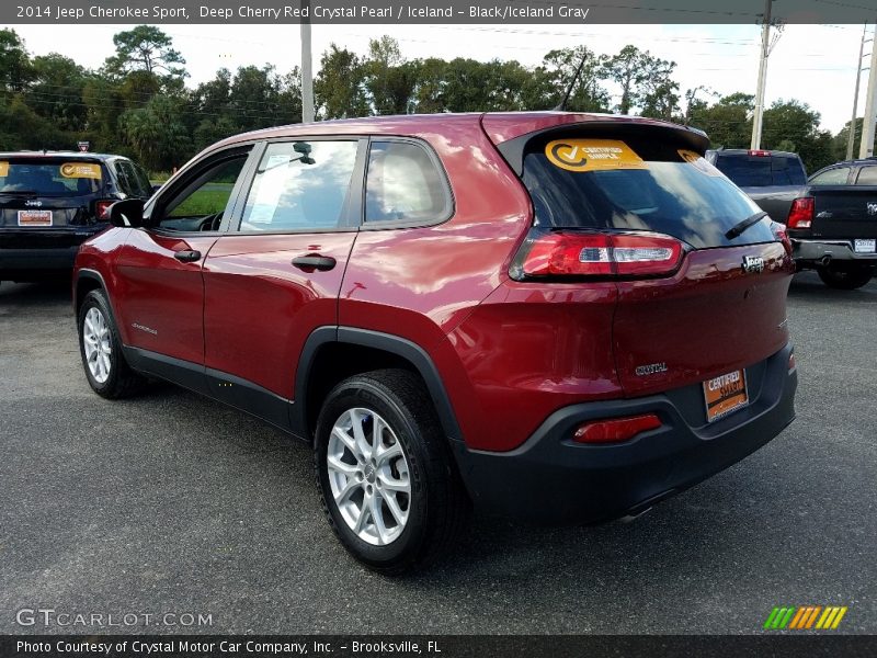 Deep Cherry Red Crystal Pearl / Iceland - Black/Iceland Gray 2014 Jeep Cherokee Sport