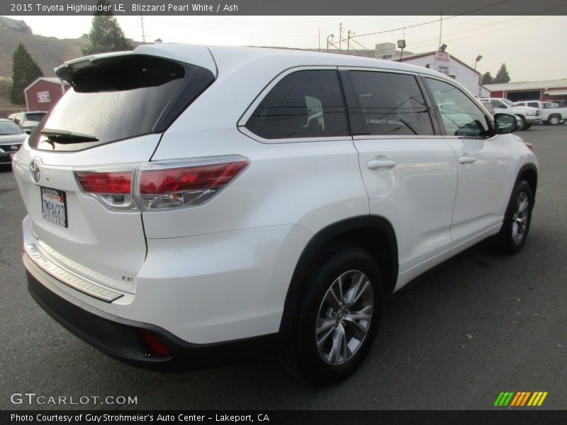 Blizzard Pearl White / Ash 2015 Toyota Highlander LE
