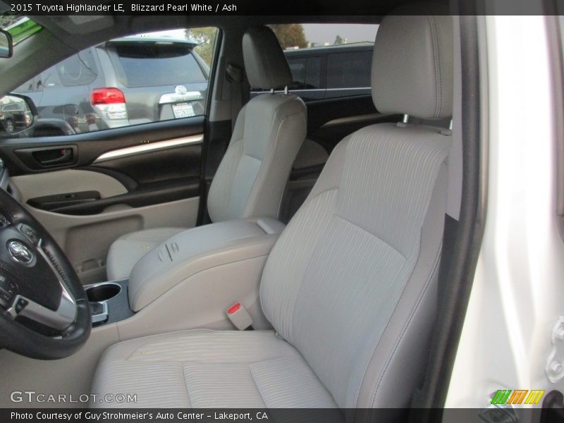 Blizzard Pearl White / Ash 2015 Toyota Highlander LE