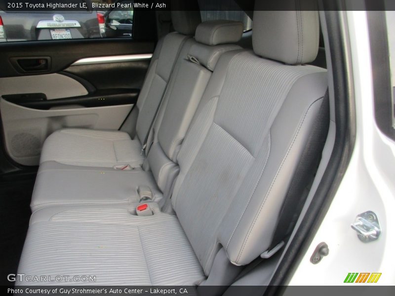 Blizzard Pearl White / Ash 2015 Toyota Highlander LE