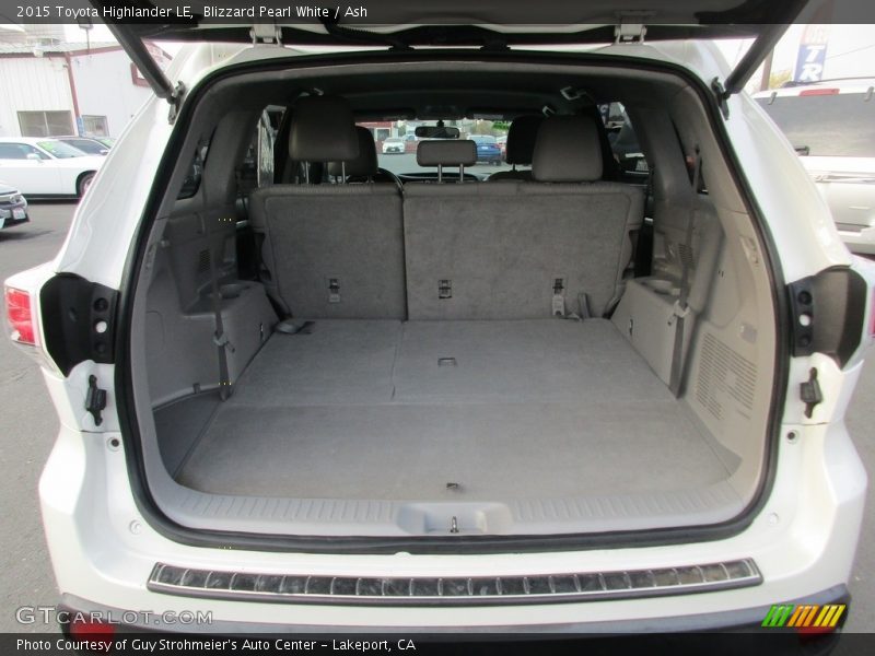 Blizzard Pearl White / Ash 2015 Toyota Highlander LE