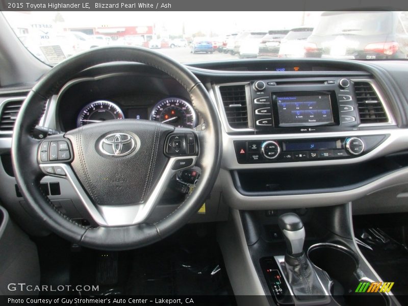 Blizzard Pearl White / Ash 2015 Toyota Highlander LE