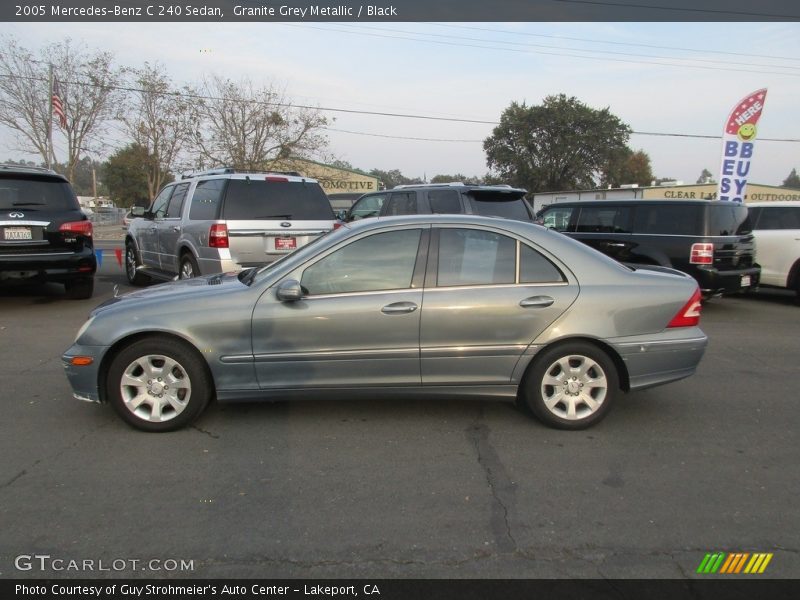 Granite Grey Metallic / Black 2005 Mercedes-Benz C 240 Sedan