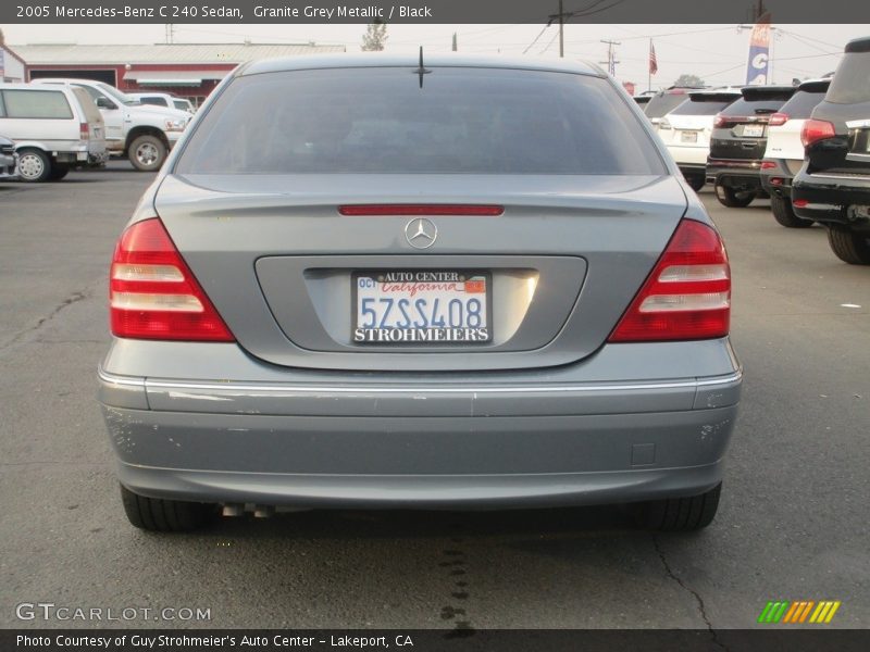 Granite Grey Metallic / Black 2005 Mercedes-Benz C 240 Sedan