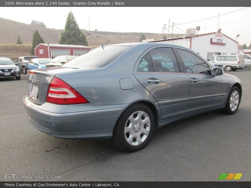 Granite Grey Metallic / Black 2005 Mercedes-Benz C 240 Sedan