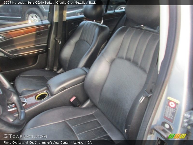 Granite Grey Metallic / Black 2005 Mercedes-Benz C 240 Sedan