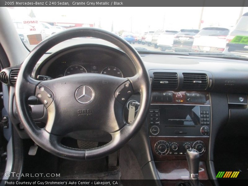 Granite Grey Metallic / Black 2005 Mercedes-Benz C 240 Sedan