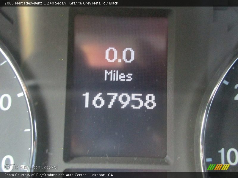 Granite Grey Metallic / Black 2005 Mercedes-Benz C 240 Sedan