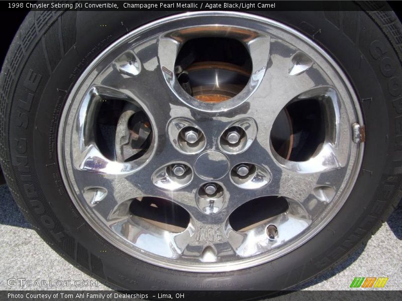 Champagne Pearl Metallic / Agate Black/Light Camel 1998 Chrysler Sebring JXi Convertible