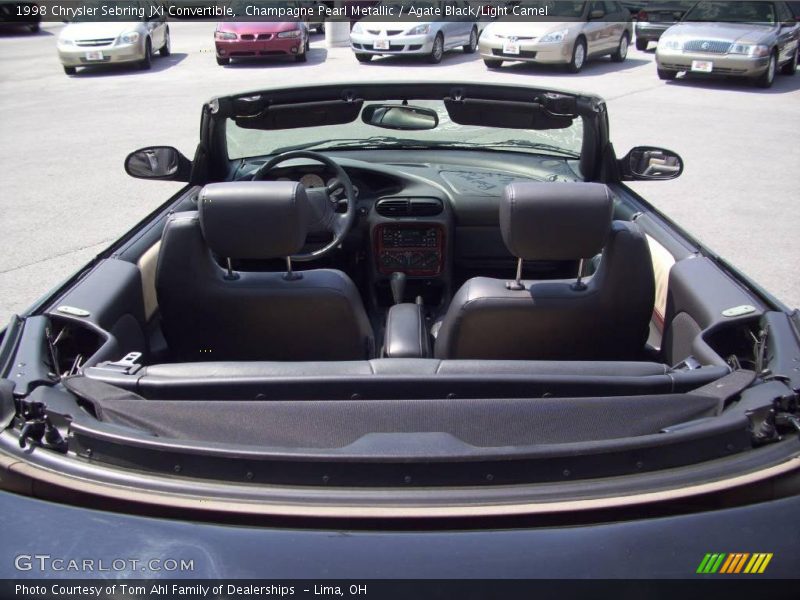 Champagne Pearl Metallic / Agate Black/Light Camel 1998 Chrysler Sebring JXi Convertible