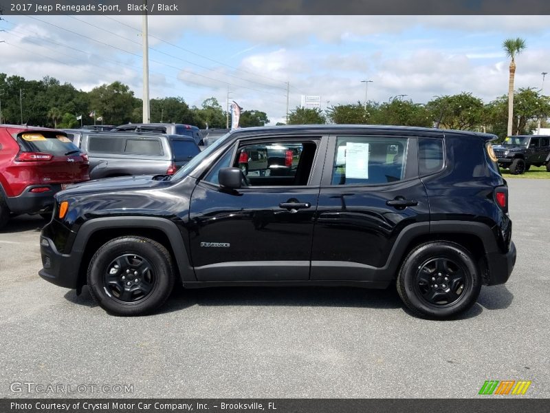 Black / Black 2017 Jeep Renegade Sport