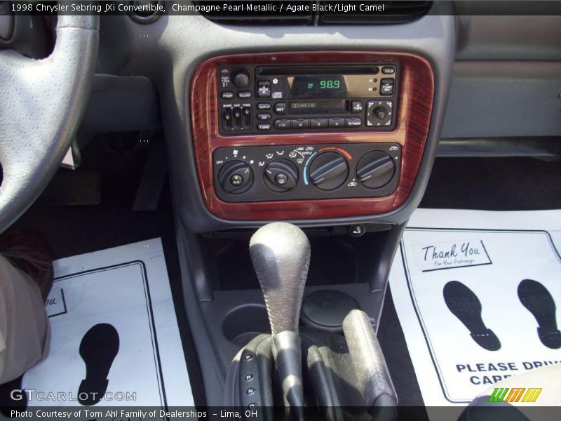 Champagne Pearl Metallic / Agate Black/Light Camel 1998 Chrysler Sebring JXi Convertible
