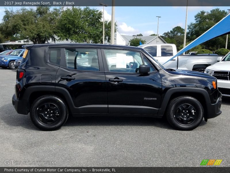 Black / Black 2017 Jeep Renegade Sport