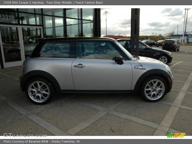Pure Silver Metallic / Punch Carbon Black 2008 Mini Cooper S Hardtop