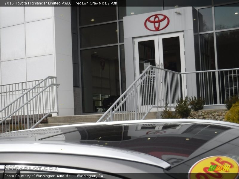 Predawn Gray Mica / Ash 2015 Toyota Highlander Limited AWD