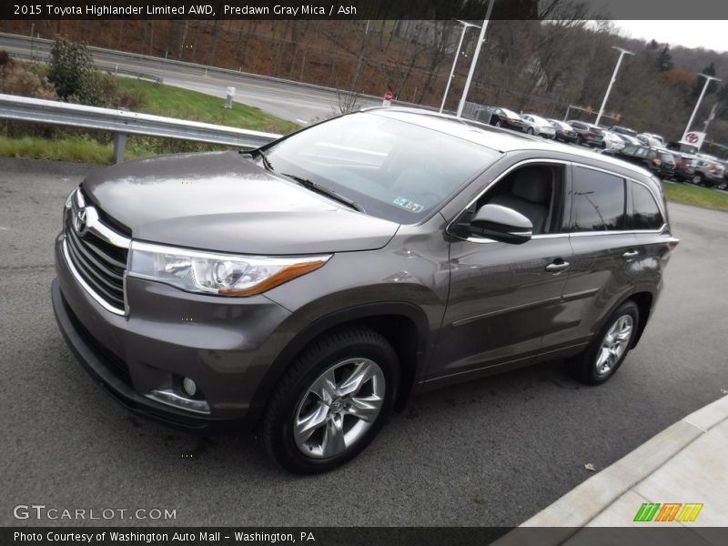 Predawn Gray Mica / Ash 2015 Toyota Highlander Limited AWD