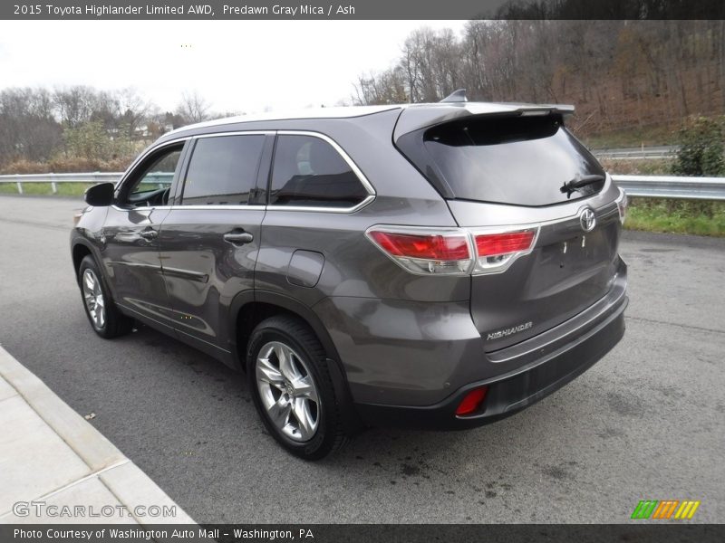 Predawn Gray Mica / Ash 2015 Toyota Highlander Limited AWD