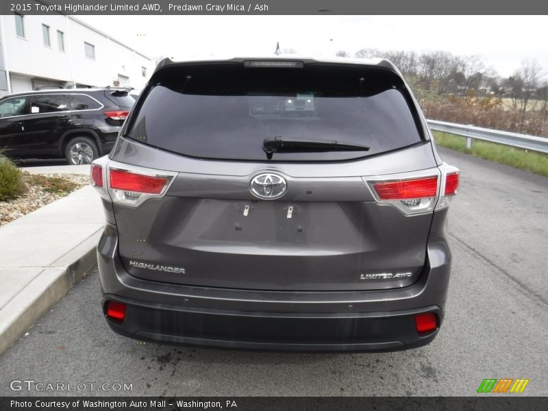 Predawn Gray Mica / Ash 2015 Toyota Highlander Limited AWD