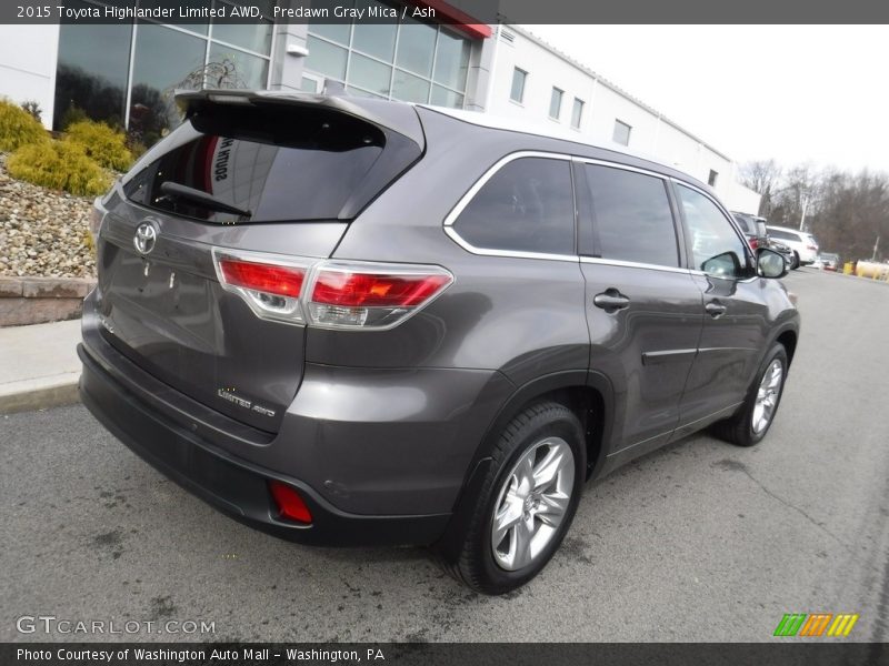 Predawn Gray Mica / Ash 2015 Toyota Highlander Limited AWD