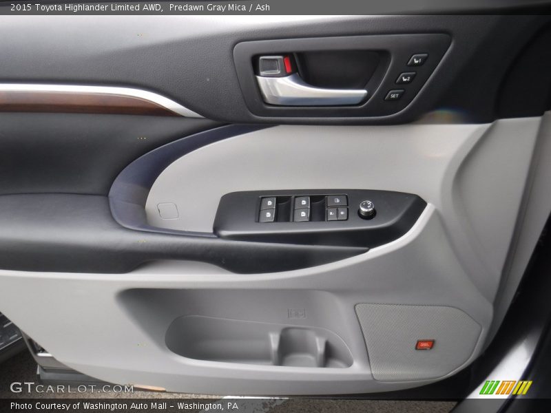 Predawn Gray Mica / Ash 2015 Toyota Highlander Limited AWD