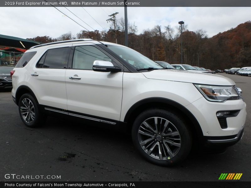  2019 Explorer Platinum 4WD White Platinum