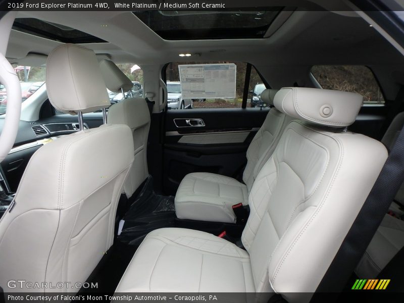 Rear Seat of 2019 Explorer Platinum 4WD