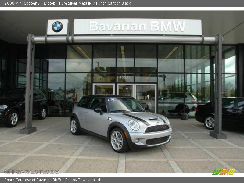Pure Silver Metallic / Punch Carbon Black 2008 Mini Cooper S Hardtop