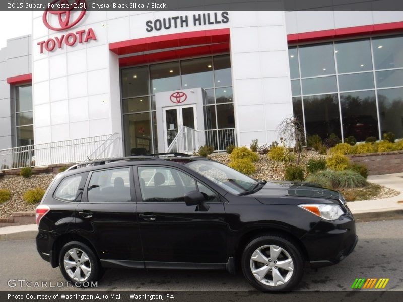 Crystal Black Silica / Black 2015 Subaru Forester 2.5i