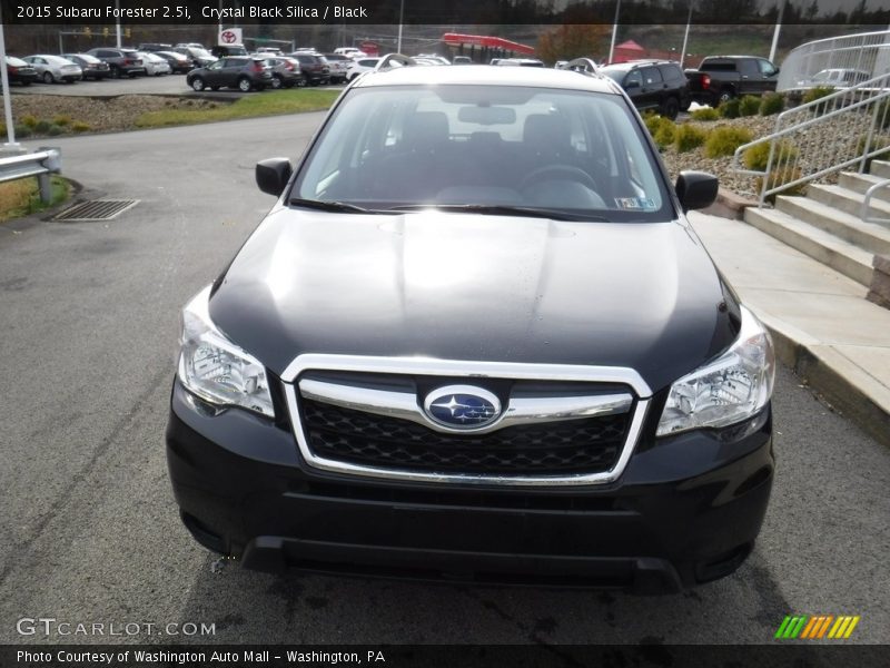 Crystal Black Silica / Black 2015 Subaru Forester 2.5i