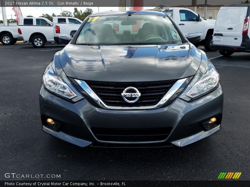 Gun Metallic / Beige 2017 Nissan Altima 2.5 SV