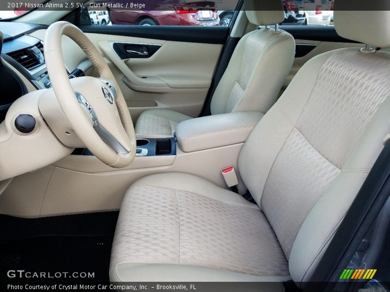 Gun Metallic / Beige 2017 Nissan Altima 2.5 SV