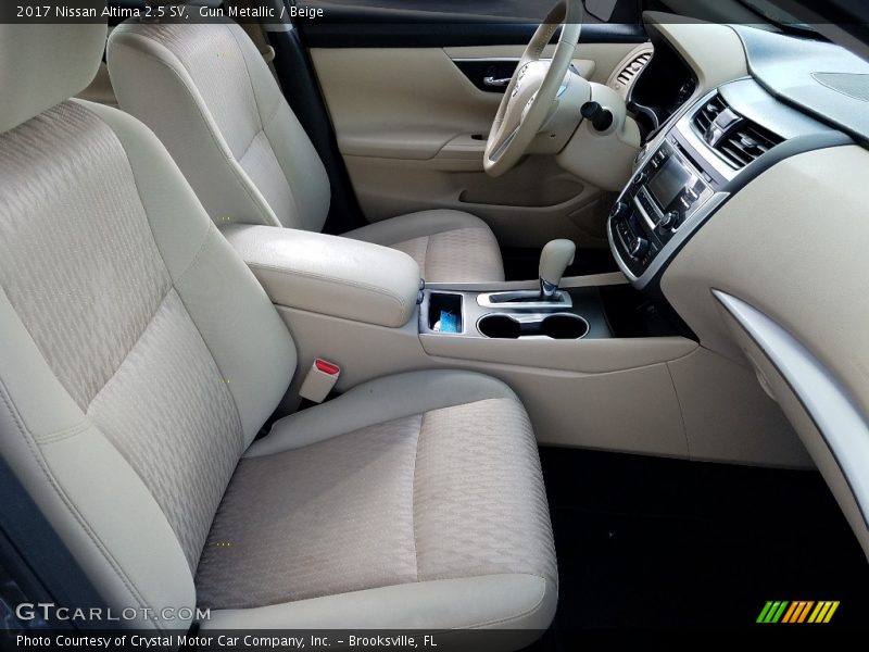 Gun Metallic / Beige 2017 Nissan Altima 2.5 SV