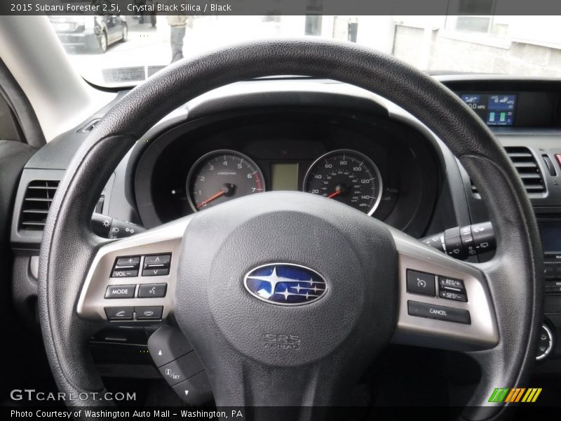 Crystal Black Silica / Black 2015 Subaru Forester 2.5i