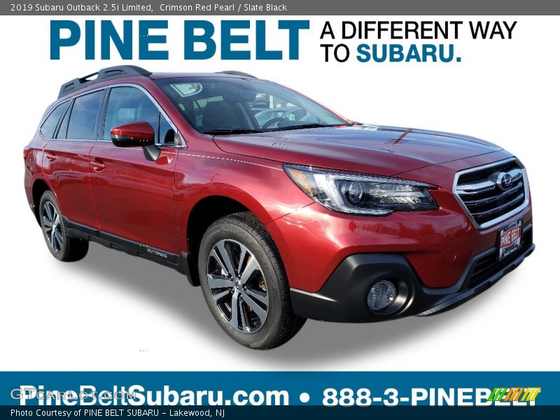 Crimson Red Pearl / Slate Black 2019 Subaru Outback 2.5i Limited