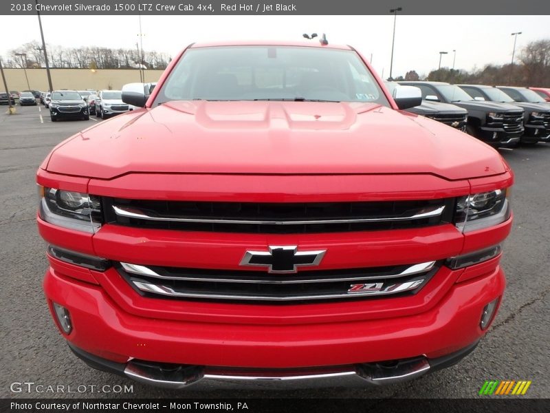 Red Hot / Jet Black 2018 Chevrolet Silverado 1500 LTZ Crew Cab 4x4