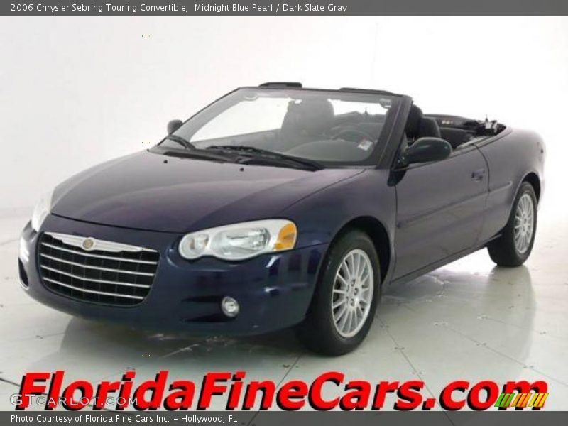 Midnight Blue Pearl / Dark Slate Gray 2006 Chrysler Sebring Touring Convertible